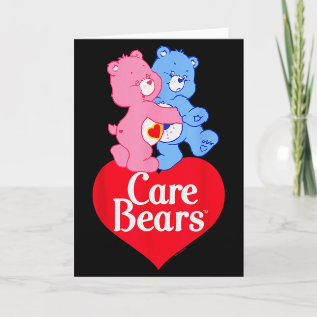 Care Bears Love-a-lot Bear &amp; Grumpy Valentine  Karte (Vorderseite)