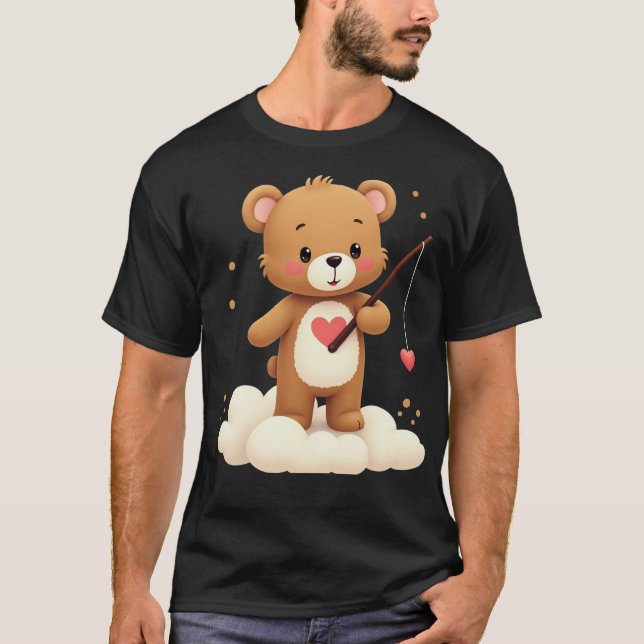 Care Bears Valentine's Day Tenderheart Bären Vinta T-Shirt (Vorderseite)