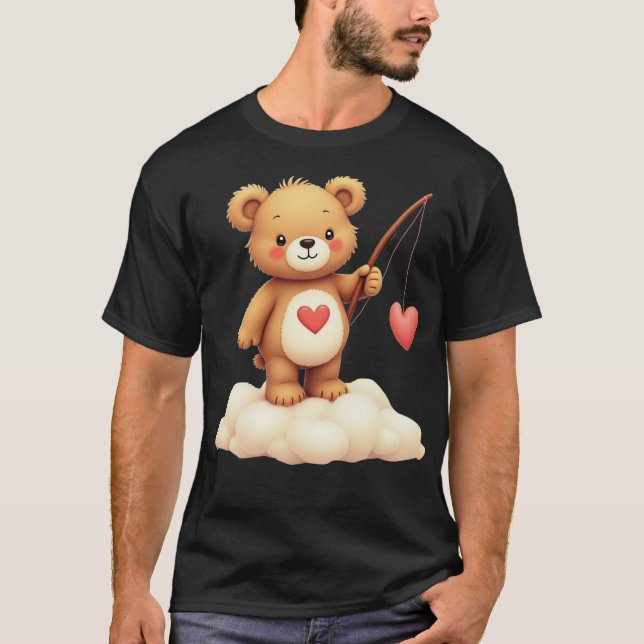 Care Bears Valentine's Day Tenderheart Bären Vinta T-Shirt (Vorderseite)