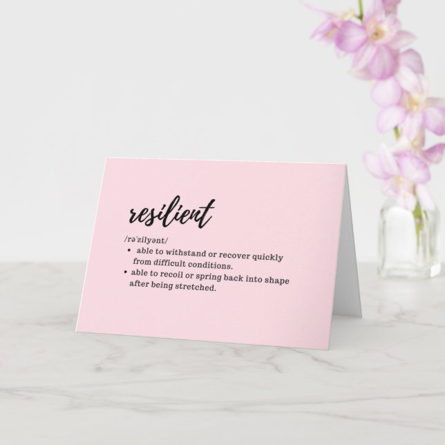 CARE CARDS EINNEHMEN - Definition der Resilienz Karte (Orchidee)