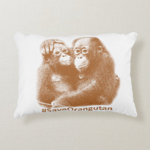Care Orangutan Zierkissen