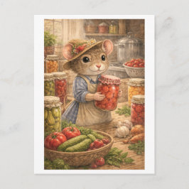 Career Mouse as Canner Postkarte
