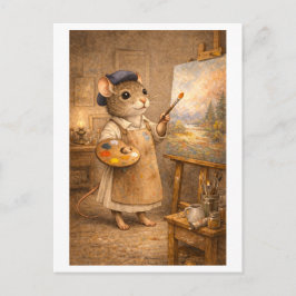 Career Mouse as Painter Postkarte