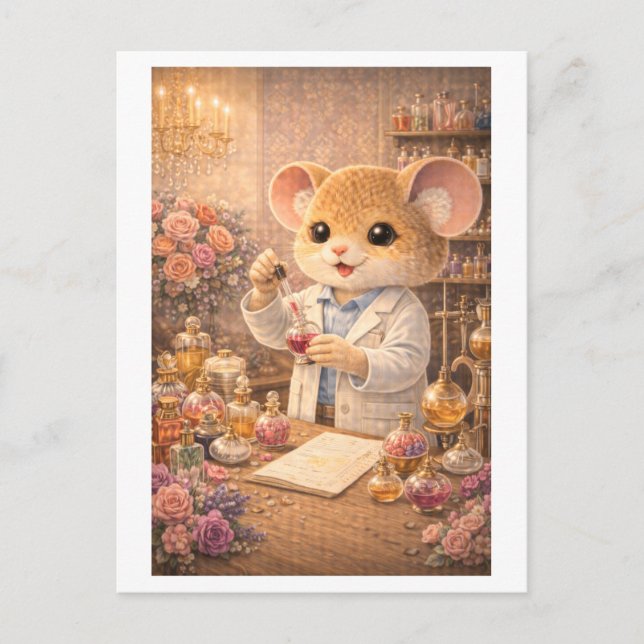 Career Mouse as Perfumer Postkarte (Vorderseite)
