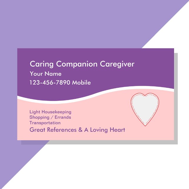 Caregier Zuhause Health Business Cards Visitenkarte (Von Creator hochgeladen)