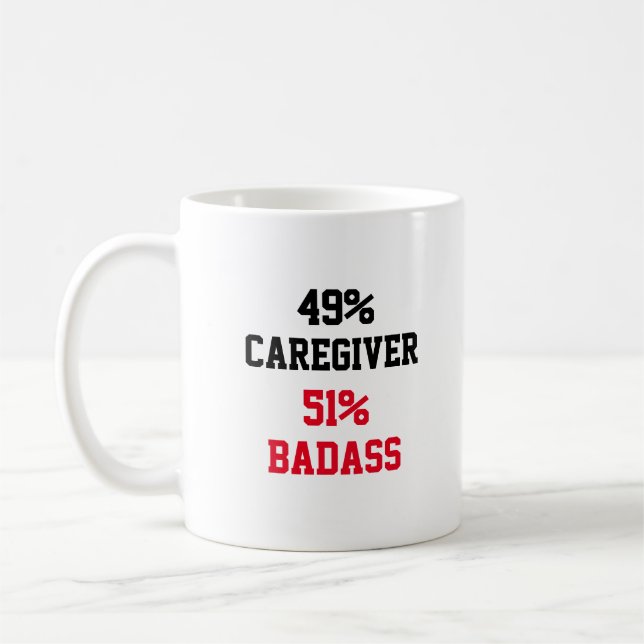 Caregiver Badass Kaffeetasse (Links)