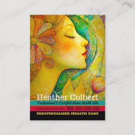 Caregiver flüstert Komfort Beruflich Visitenkarte