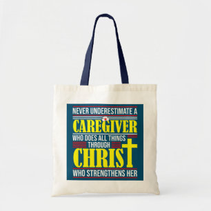 Caregiver Funny Religidio Jesus Fanatic Tragetasche