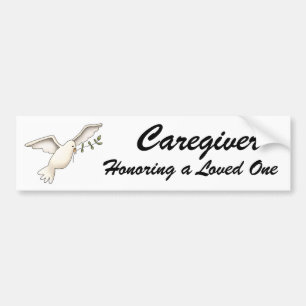 Caregiver, geliebtes ehrend, Autoaufkleber