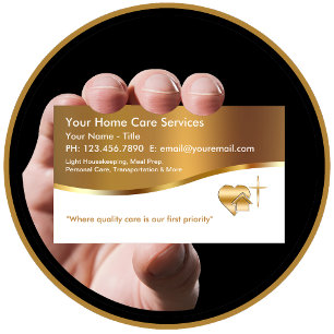 Caregiver Zuhause Health Business Cards Visitenkarte