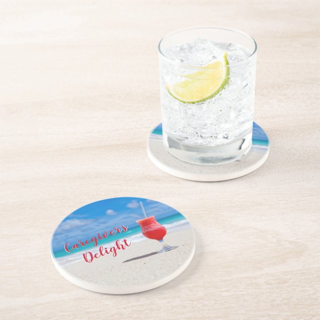 Caregiver's Delight Sandstone Untersetzer (Seite)