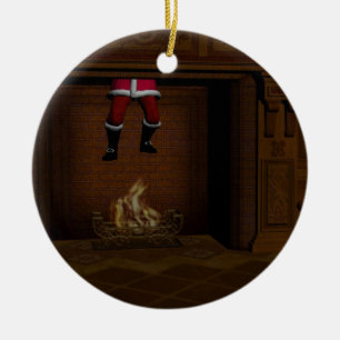 Careless Santa Claus Keramik Ornament