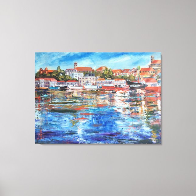 Carenage of St. George's, Grenada Leinwanddruck (Vorderseite)