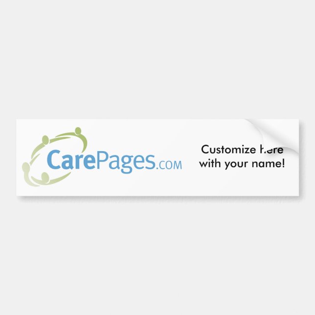 CarePages.com-Gewohnheits-Autoaufkleber Autoaufkleber (Vorne)