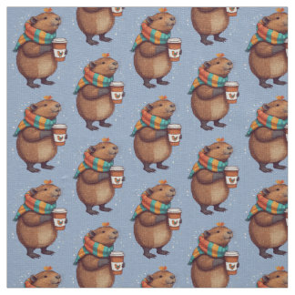 Carf-Wearing Capybara Sipping Coffee T-Shirt Stoff