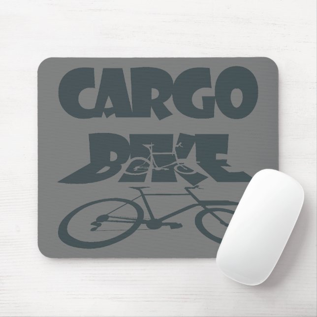 Cargo bike, Lastenfahrrad, Lastenrad Mousepad (Mit Mouse)