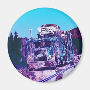 CARGO TRUCK BIG RIG TRUCKERS Geschenke Magnet