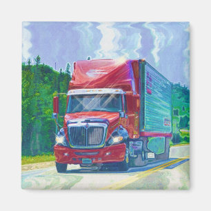 CARGO TRUCK BIG RIG TRUCKERS Geschenke Magnet