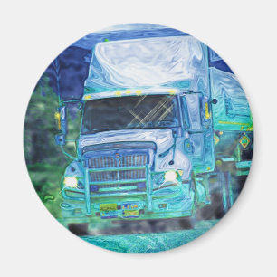 CARGO TRUCK BIG RIG TRUCKERS Geschenke Magnet