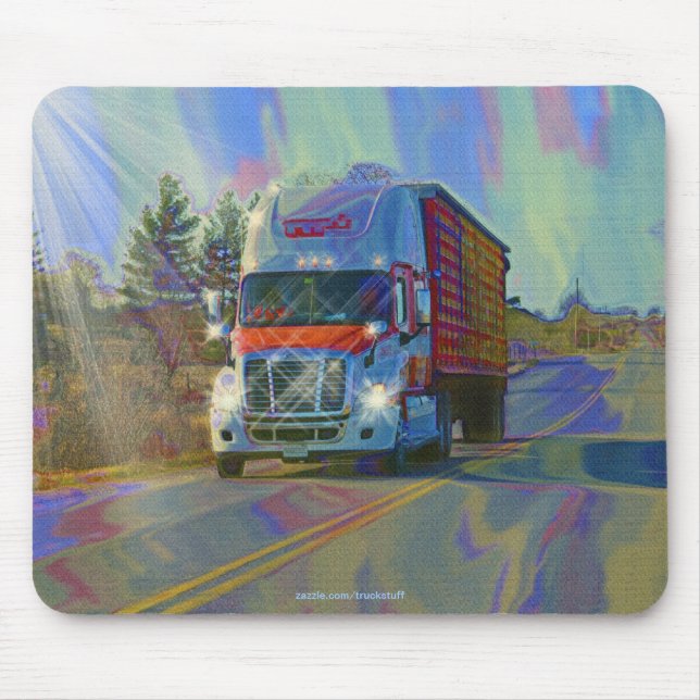 CARGO TRUCK BIG RIG TRUCKERS Geschenke Mousepad (Vorne)