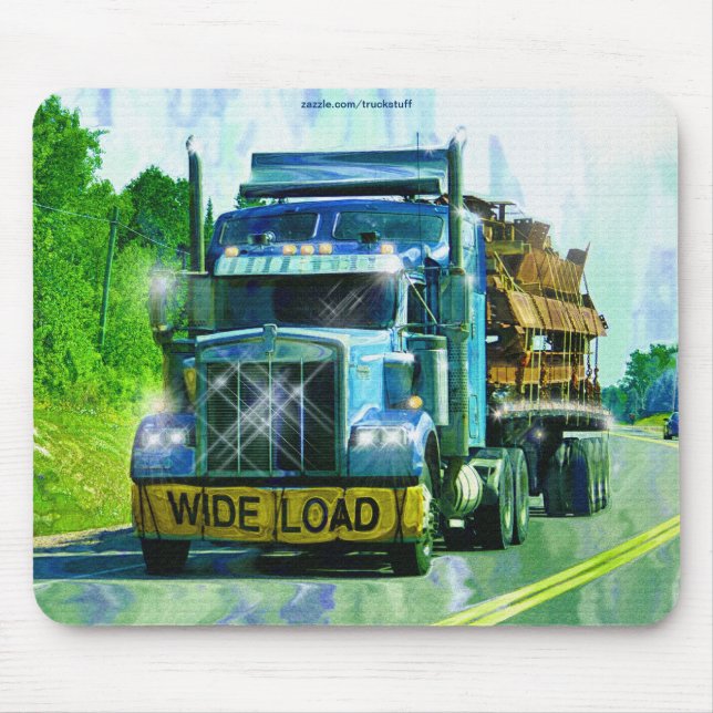 CARGO TRUCK BIG RIG TRUCKERS Geschenke Mousepad (Vorne)