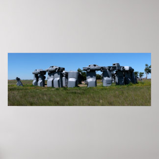 Carhenge, Nebraska Panorama 1 Poster