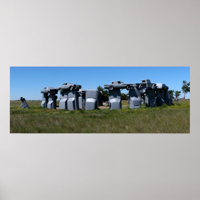 Carhenge, Nebraska Panorama 1 Poster (Vorne)