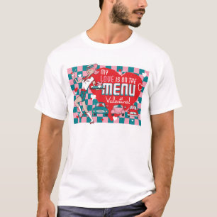 Carhop Retro Antrieb-im Valentine-T-Shirt T-Shirt