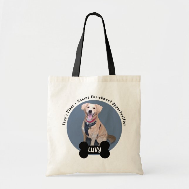 CARI - LUVY LEINWAND TOTE BAG TRAGETASCHE (Vorne)