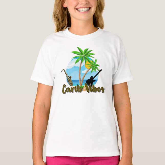 Carib Vibes - Kid's Basic T - Shirt (Vorderseite)