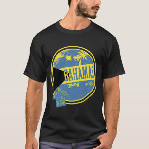 Caribbean Bahamas Bimini Vintager Urlaub Tropisch T-Shirt