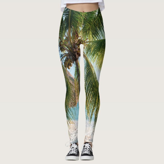 Caribbean Beach Bliss #1 #wall #art Leggings (Vorderseite)