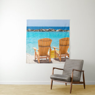 Caribbean Beach Chair Oasis #1 #caribbos #wall Wandteppich