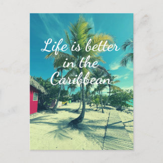 Caribbean Beach Postkarte