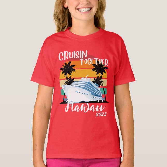 Caribbean Cruise 2023 Family Friends Group Reisen T-Shirt (Vorderseite)