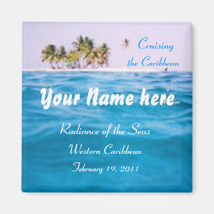 Caribbean Cruise Personalisiert Magnet
