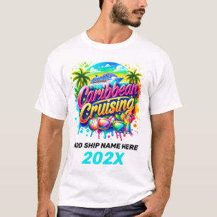 Caribbean Cruise Vacation Shirt Personalisiert