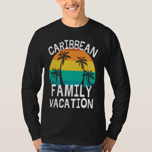 Caribbean Family Vacation Trip Men Women Kids Matc T-Shirt (Vorderseite)