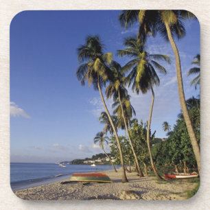 CARIBBEAN, Grenada, St. George, Palmenboote Untersetzer