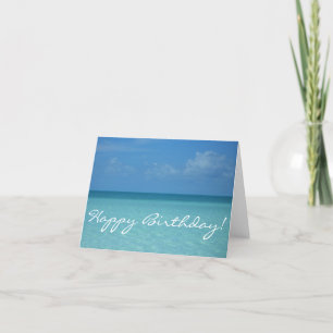 Caribbean Horizon Happy Birthday Card Karte