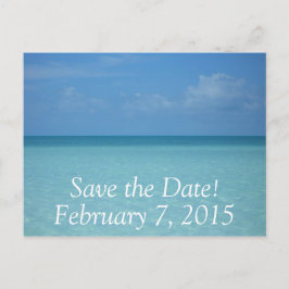 Caribbean Horizon Save the Date Postcard Ankündigungspostkarte