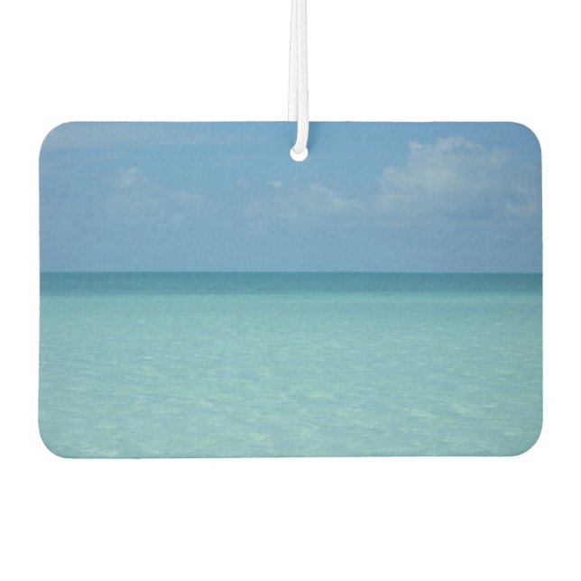 Caribbean Horizon Tropical Turquoise Blue Autolufterfrischer (Vorderseite)