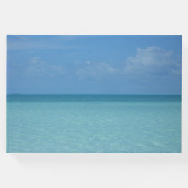 Caribbean Horizon Tropical Turquoise Blue Gästebuch