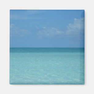 Caribbean Horizon Tropical Turquoise Blue Magnet