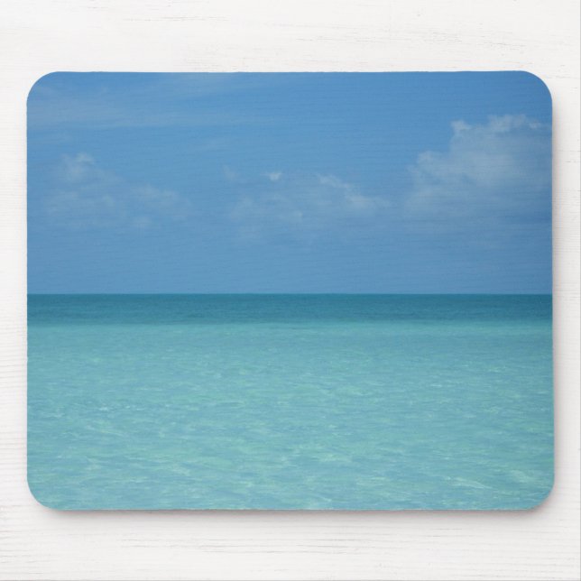 Caribbean Horizon Tropical Turquoise Blue Mousepad (Vorne)