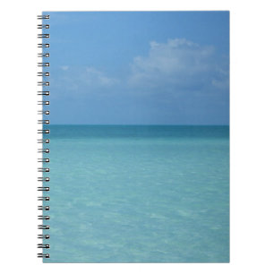 Caribbean Horizon Tropical Turquoise Blue Notizblock