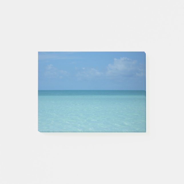 Caribbean Horizon Tropical Turquoise Blue Post-it Klebezettel (Vorderseite)