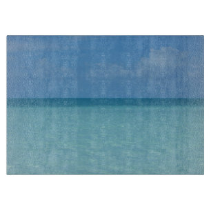 Caribbean Horizon Tropical Turquoise Blue Schneidebrett