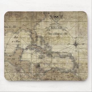 Caribbean - old map mousepad