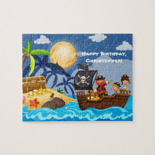 Caribbean Pirates, Treasure Island und Full Moon, Puzzle